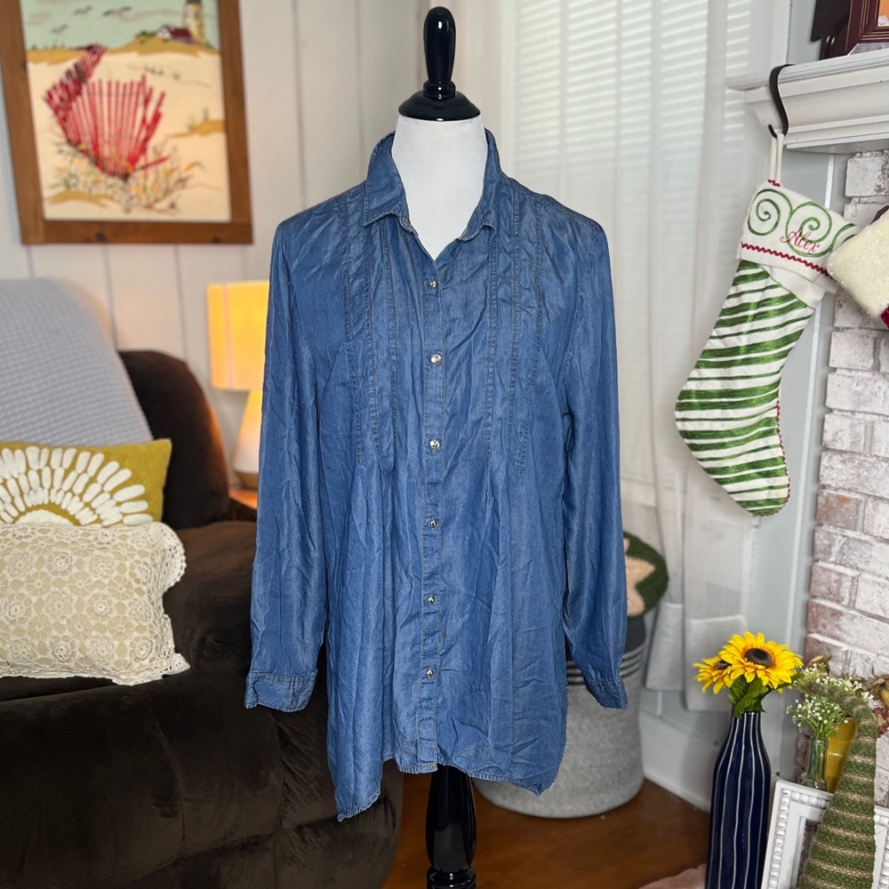 Cato’s Blue Casual button down top